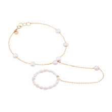 دستبند تمیمه طلا 18 عیار زنانه گالری شیدا مجد مدل باروک ریز