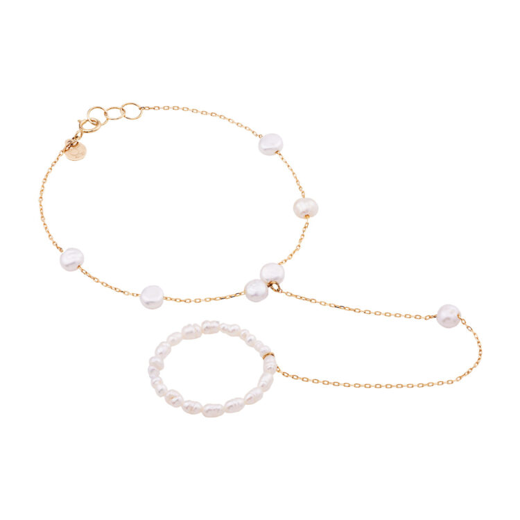 دستبند تمیمه طلا 18 عیار زنانه گالری شیدا مجد مدل باروک ریز