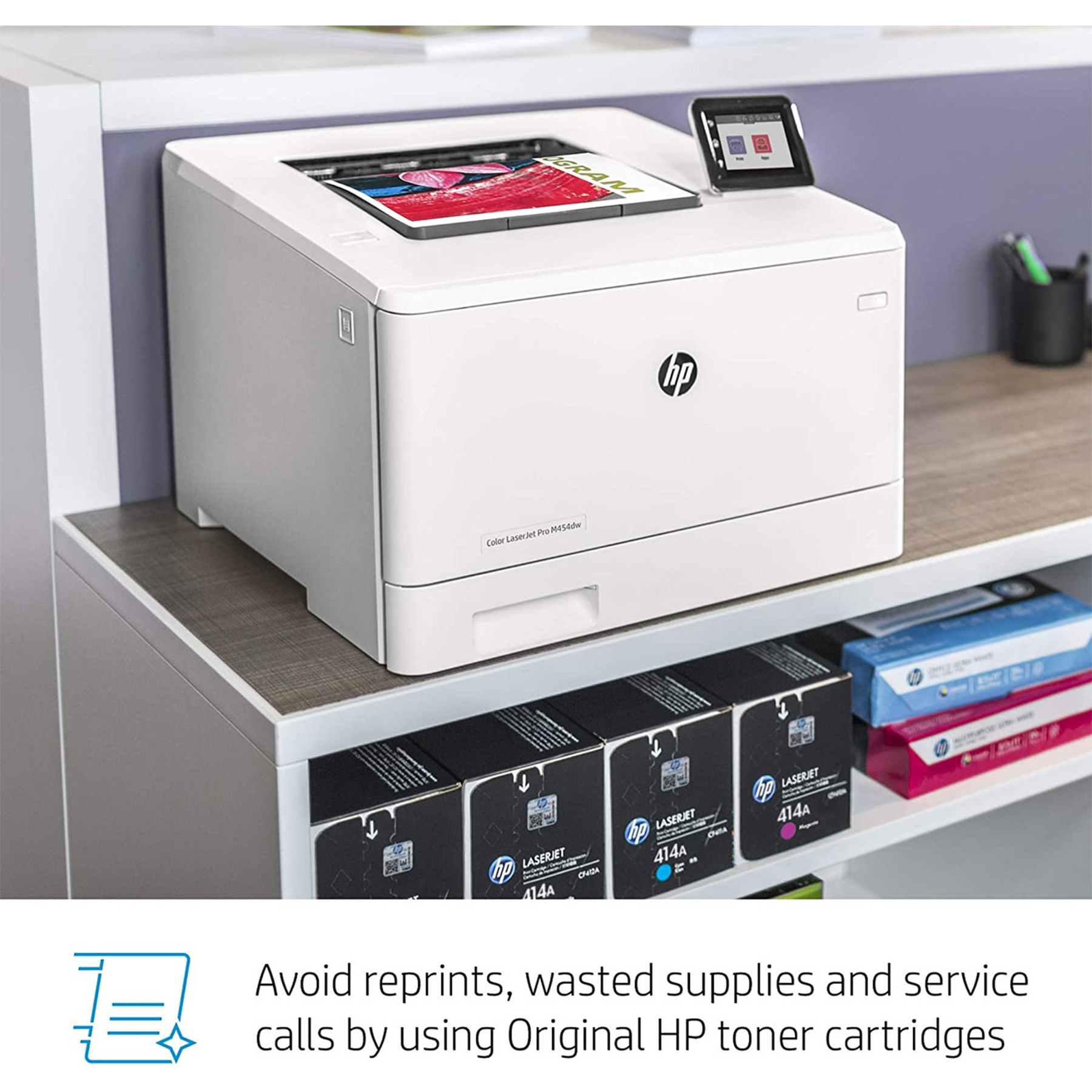 پرینتر لیزری رنگی اچ پی مدل Color LaserJet Pro M454dw