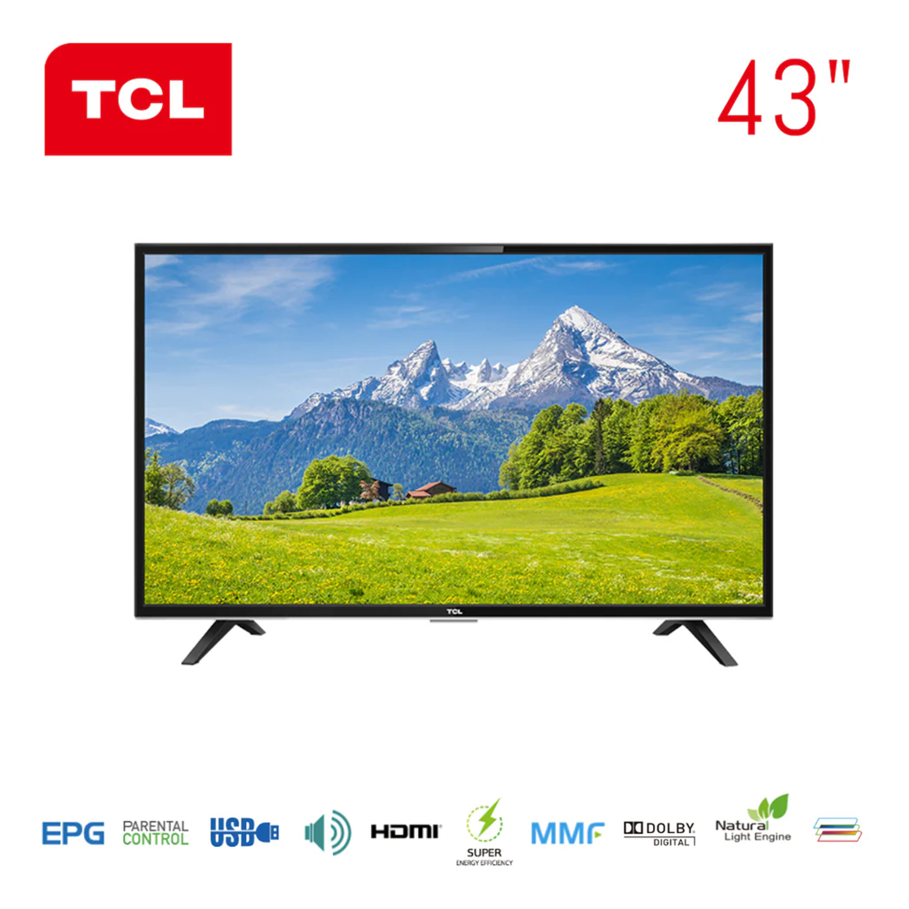 تلویزیون 43 اینچ ال ای دی تی سی ال مدل 43D3200i