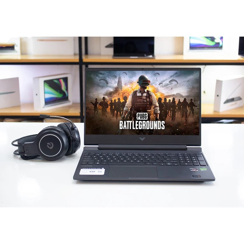 لپ تاپ 15.6 اینچی اچ‌ پی مدل Victus Gaming 15-FB2063DX-R5 7535HS-8GB DDR5 4800MHz-512GB SSD-RX6550M 4GB-FHD 144Hz-W