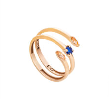 انگشتر طلا 18 عیار زنانه گالری شیدا مجد مدل کارما سایز 56