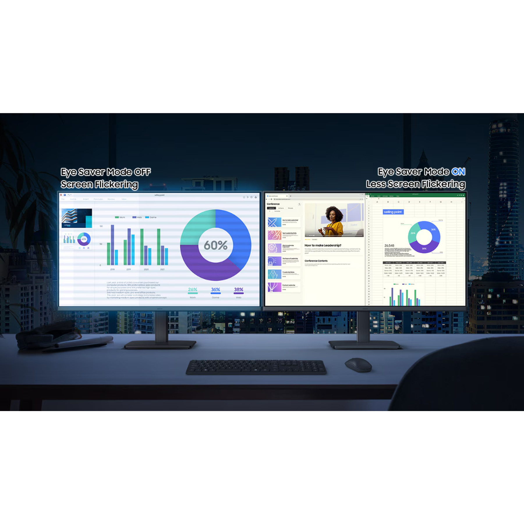 مانیتور 27 اینچ سامسونگ مدل Essential Monitor S3 S30GD LS27D300GAMXUE