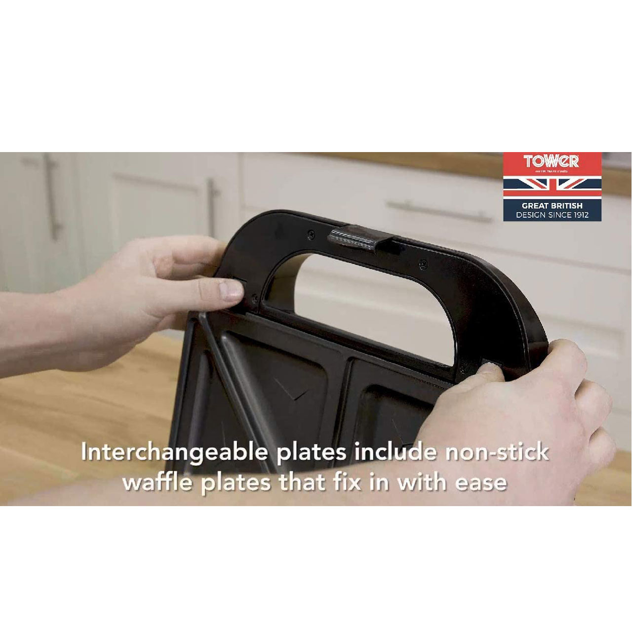 ساندویچ‌ساز دو خانه تاور مدل T27020