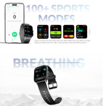 ساعت هوشمند 45 میلی متری گلوریمی مدل GC Slim با بند سیلیکونی و مغناطیسی