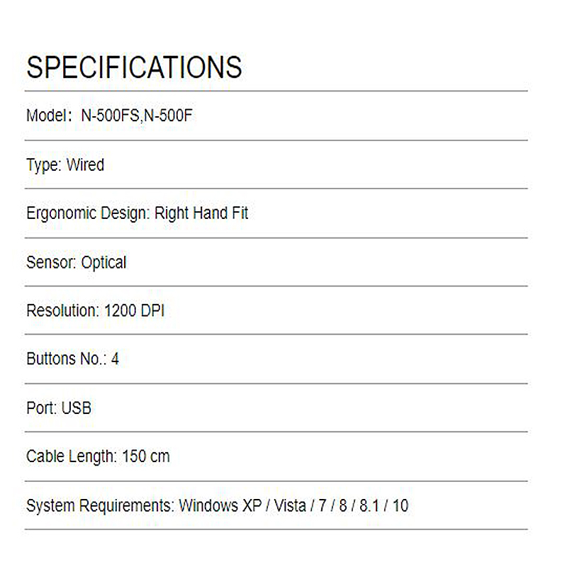 ماوس ای فورتک مدل N_5OO_F_S_SILENT_V_TRACK