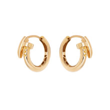 گوشواره طلا 18 عیار زنانه گالری شیدا مجد مدل کارتیه میخ