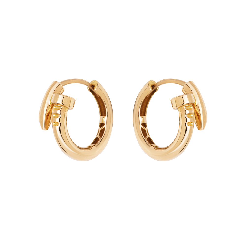 گوشواره طلا 18 عیار زنانه گالری شیدا مجد مدل کارتیه میخ