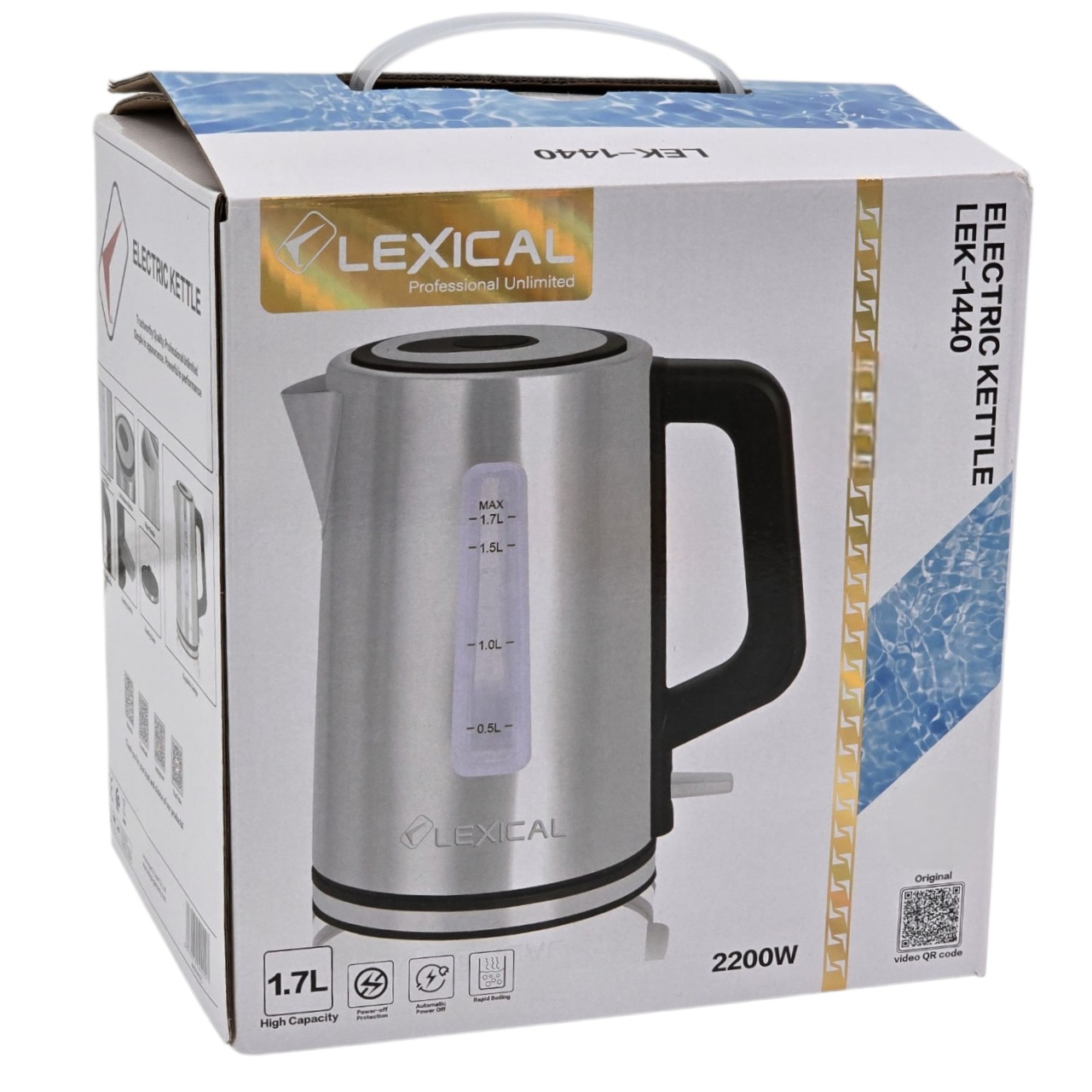 کتری برقی لکسیکال مدل LEK-1440 گنجایش 1.7 لیتر