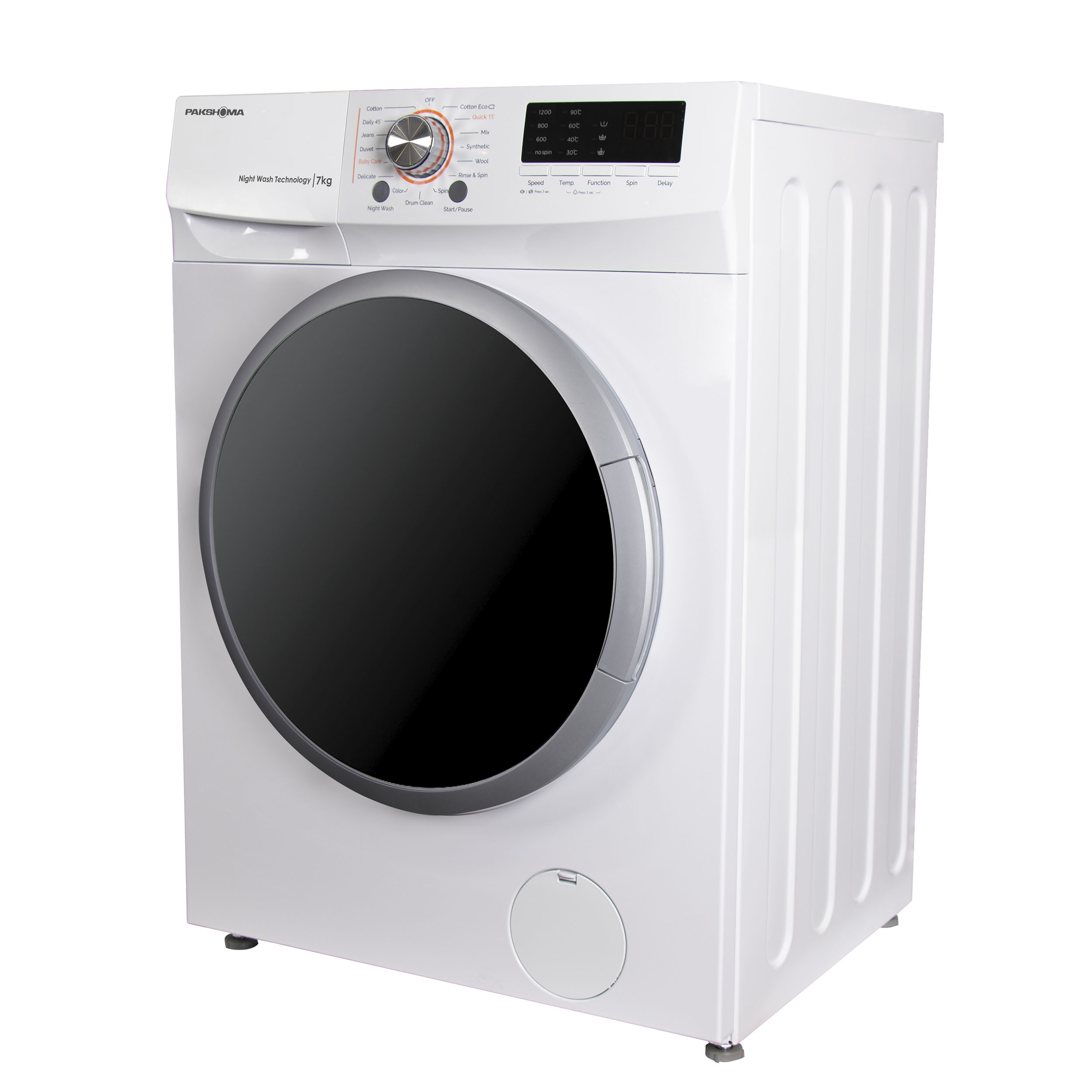 ماشین لباسشویی پاکشوما مدل UFW-10700-WT ظرفیت 7 کیلوگرم