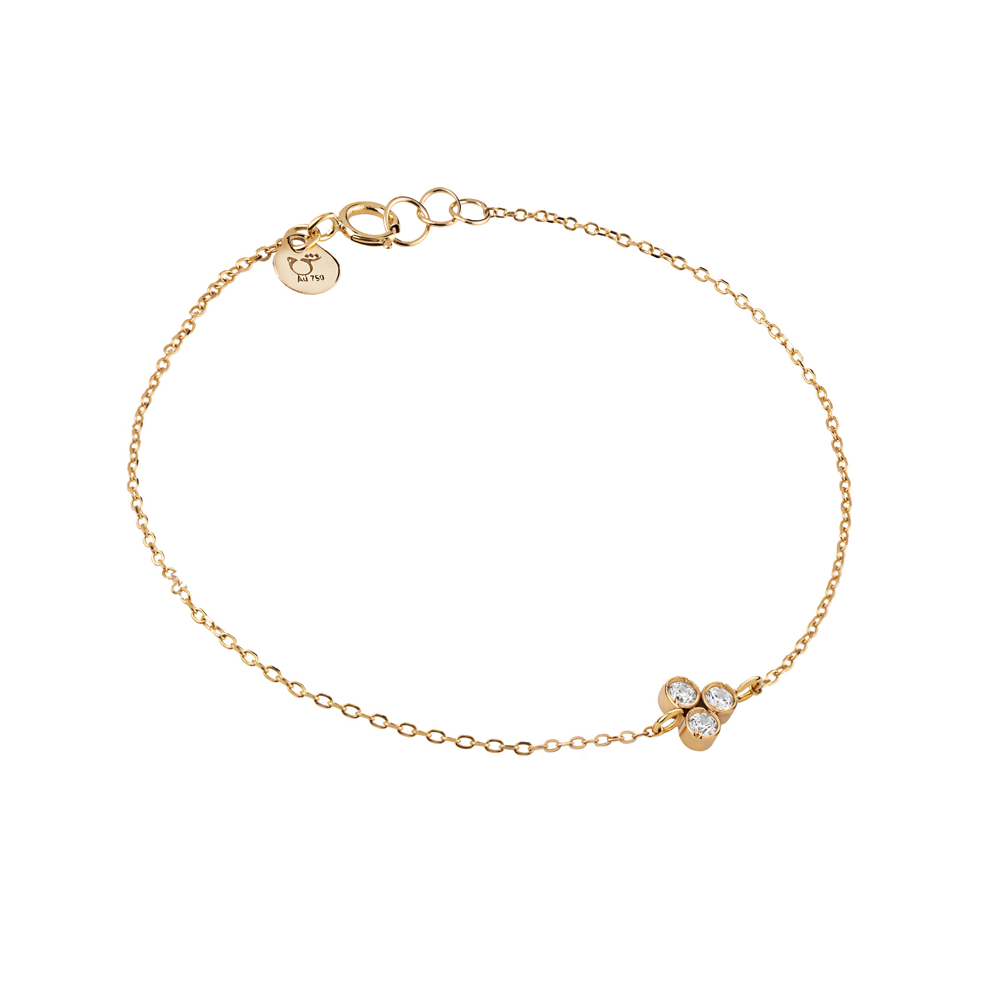 دستبند زنجیری طلا 18 عیار زنانه گالری شیدا مجد مدل انگوری زنجیری