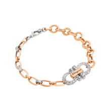 دستبند زنجیری طلا 18 عیار زنانه گالری شیدا مجد مدل شانتی فرگامو