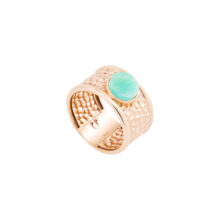 انگشتر طلا 18 عیار زنانه گالری شیدا مجد مدل مراکشی فیروزه