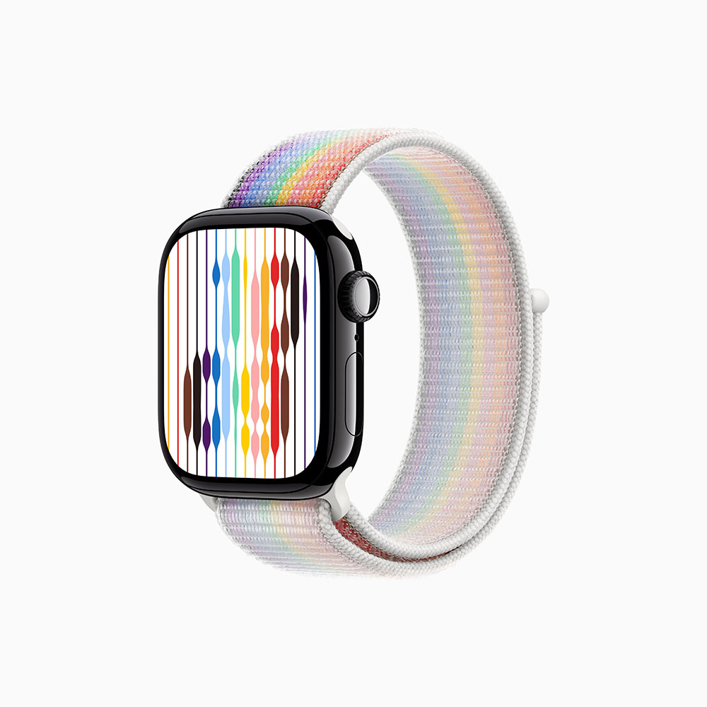 ساعت هوشمند اپل مدل Series 10 42mm Aluminum بند پارچه‌ای، محاسبه کالری، سنسور اکسیژن خون، شمارنده ضربان قلب، پشتیبانی از Siri، امکان شخصی سازی واچ فیس، ضد آب
