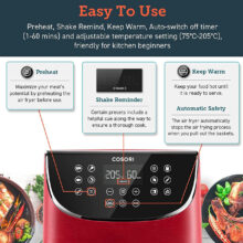 سرخ کن بدون روغن کوزوری مدل CP158-AF Red