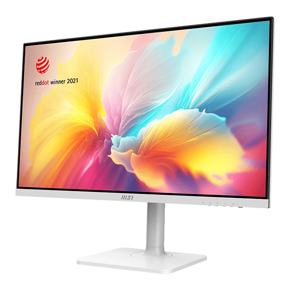 مانیتور 27 اینچ ام اس آی مدل MD2712PW، رزولوشن FullHD، پنل IPS، نرخ بروزرسانی 100 هرتز، با نسبت تصویر 16:9، دارای اسپیکر داخلی، دارای پورت HDMI و USB-C و خروجی هدفون