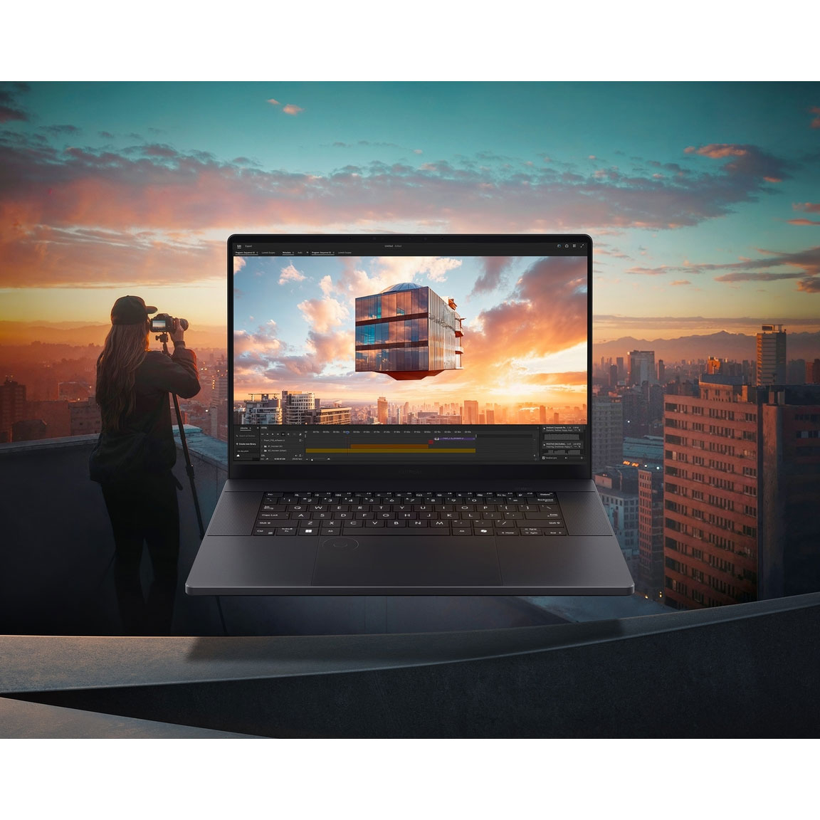 لپ تاپ 16 اینچی ایسوس مدل ProArt P16 H7606WV-ME088x-R9 Al HX370-32GB LPDDR5X-2TB SSD-RTX4060-OLED-W