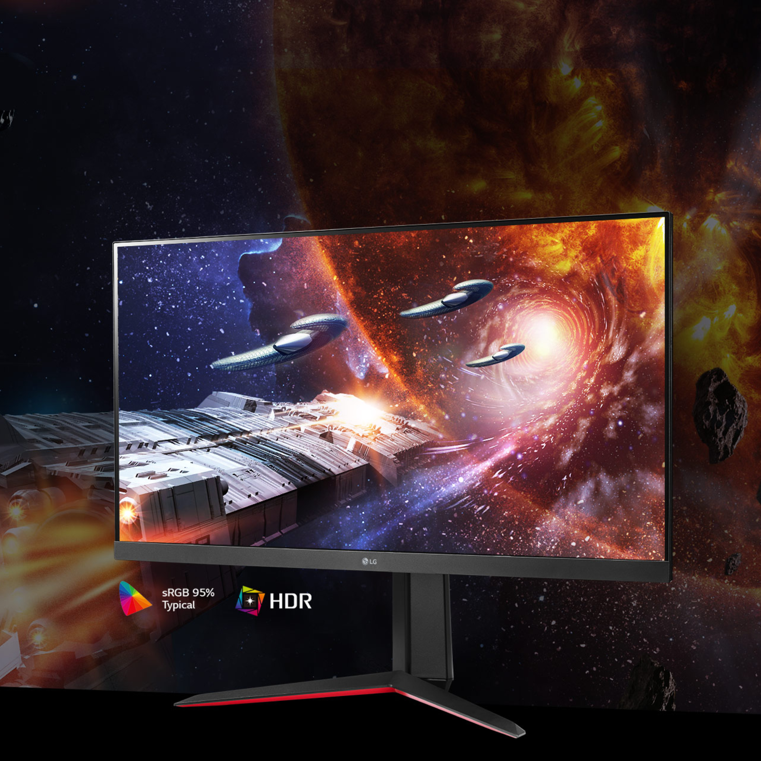 مانیتور مخصوص بازی ال جی مدل 32GN650-B سایز 32 اینچ