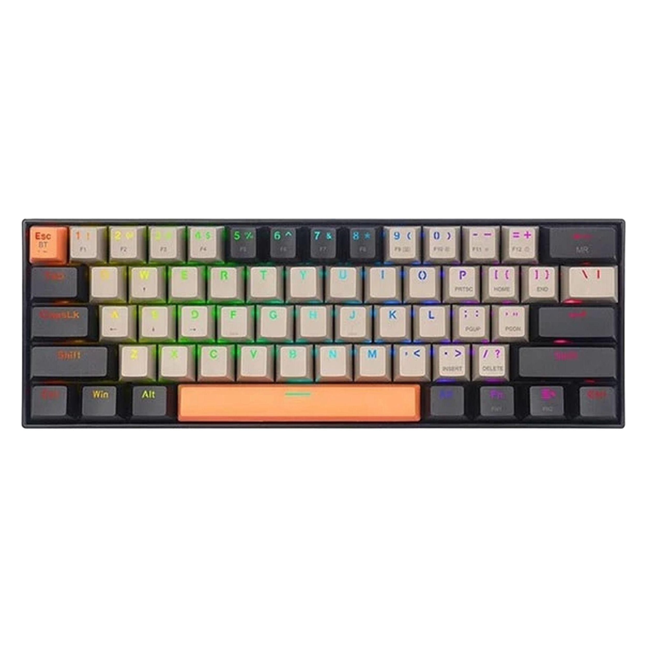 کیبورد گیمینگ ردراگون مدل Dragonic Elite K530 Pro، سوییچ مکانیکال قرمز، Tenkeyless، نورپردازی RGB