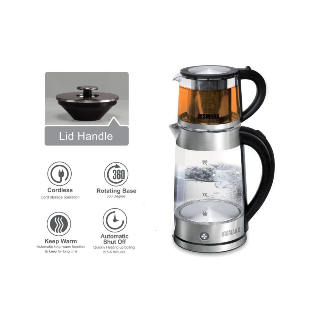 چای ساز روی هم بیسمارک مدل BM2282