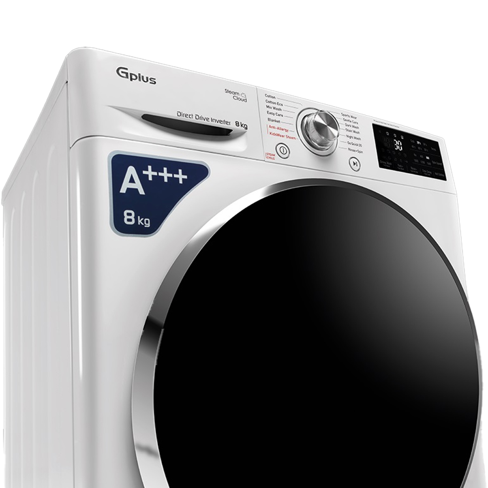 ماشین لباسشویی 8 کیلوگرم اتوماتیک جی پلاس مدل GWM-R88W.KTN