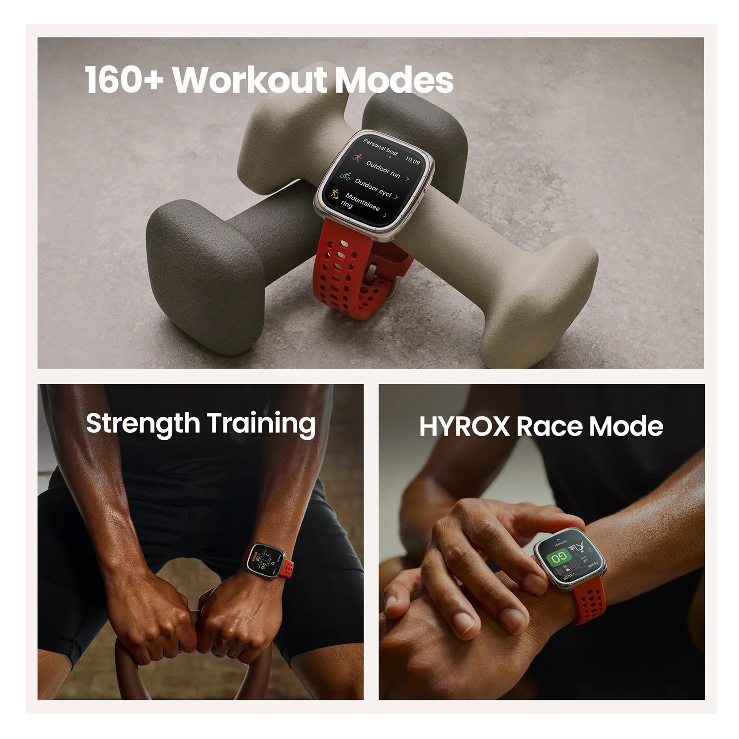 ساعت هوشمند 43 میلی متری امیزفیت مدل Active 2 Square با بند چرمی