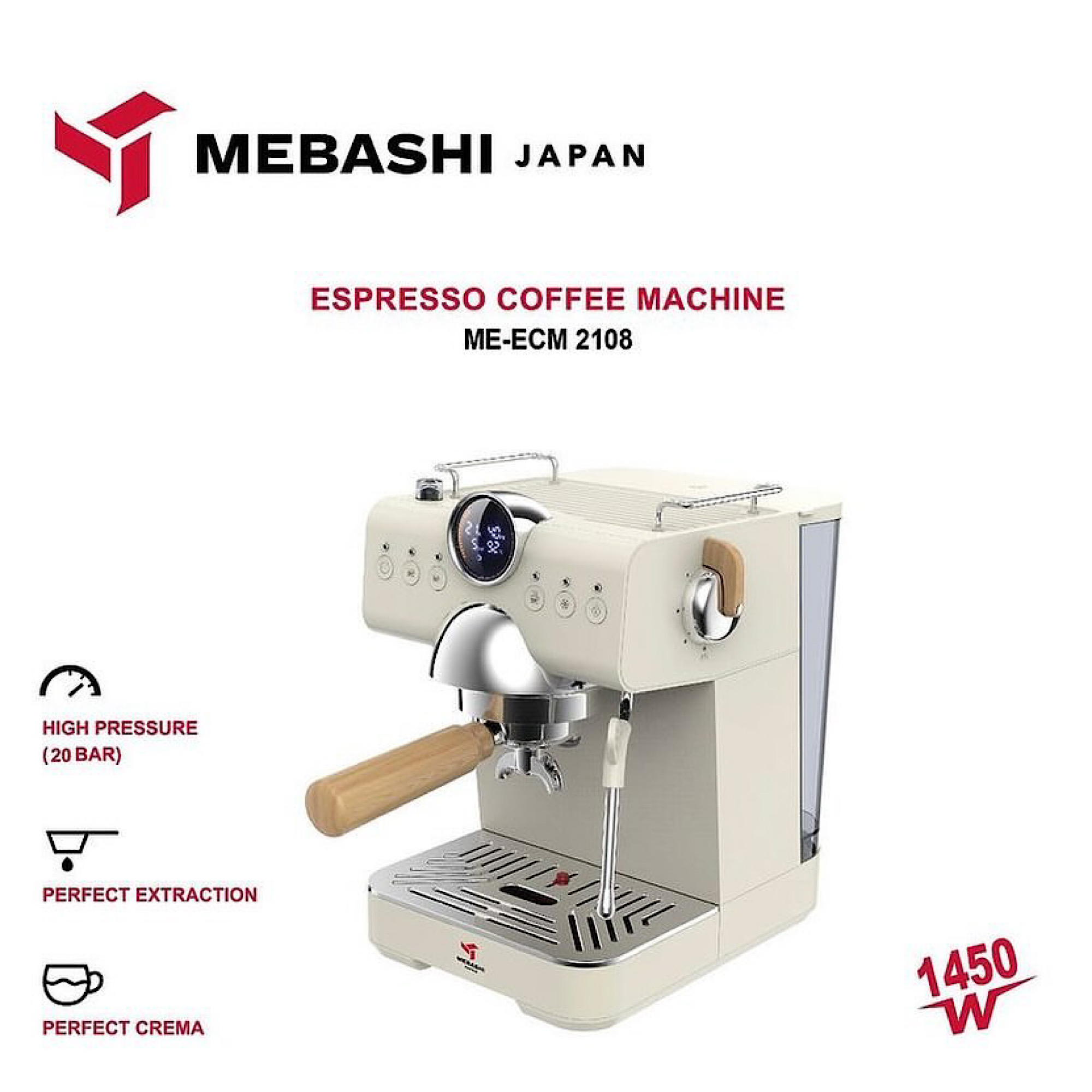 اسپرسو ساز 1.5 لیتری مباشی مدل ME-ECM2108