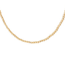 گردنبند طلا 18 عیار زنانه با زنجیر مهره‌ای گالری شیدا مجد مدل تمام گوی